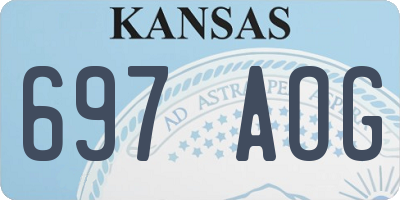 KS license plate 697AOG