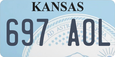 KS license plate 697AOL