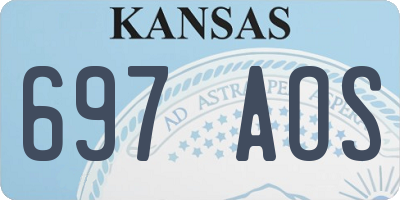 KS license plate 697AOS
