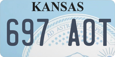 KS license plate 697AOT