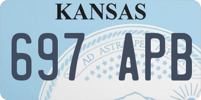 KS license plate 697APB