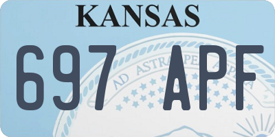 KS license plate 697APF