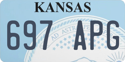 KS license plate 697APG