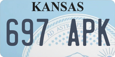 KS license plate 697APK