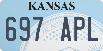 KS license plate 697APL
