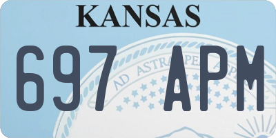KS license plate 697APM