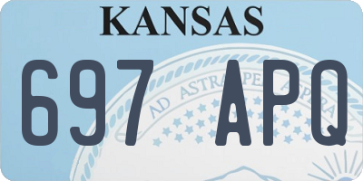 KS license plate 697APQ