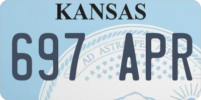 KS license plate 697APR