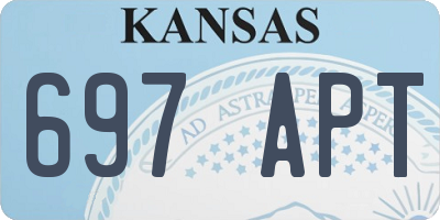KS license plate 697APT