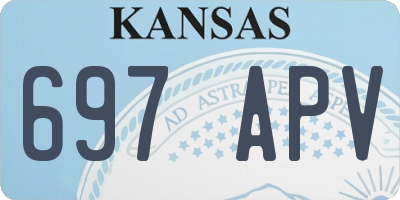 KS license plate 697APV