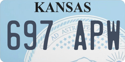 KS license plate 697APW