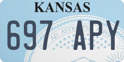 KS license plate 697APY