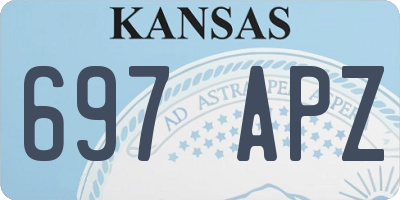 KS license plate 697APZ