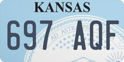 KS license plate 697AQF