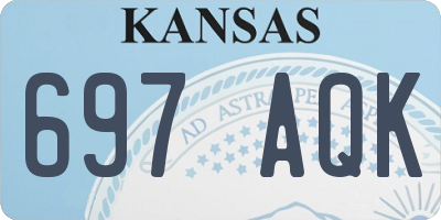 KS license plate 697AQK