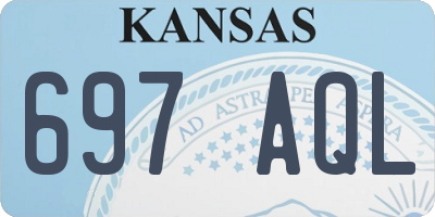 KS license plate 697AQL