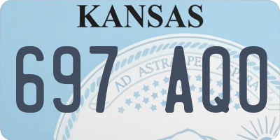 KS license plate 697AQO