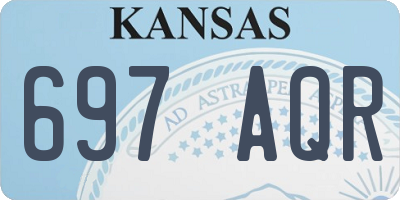 KS license plate 697AQR