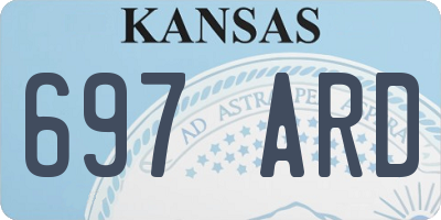 KS license plate 697ARD