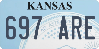 KS license plate 697ARE