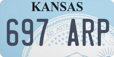 KS license plate 697ARP