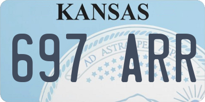 KS license plate 697ARR