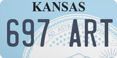 KS license plate 697ART