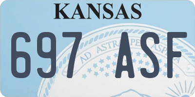KS license plate 697ASF