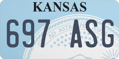 KS license plate 697ASG