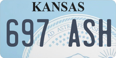 KS license plate 697ASH