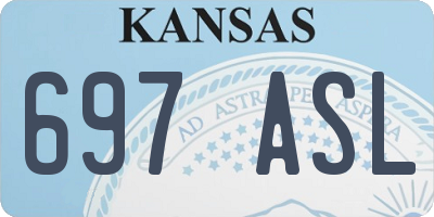 KS license plate 697ASL