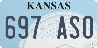 KS license plate 697ASO