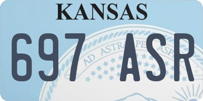 KS license plate 697ASR