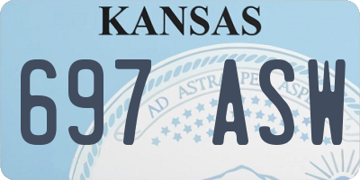 KS license plate 697ASW