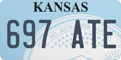 KS license plate 697ATE