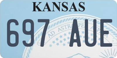 KS license plate 697AUE