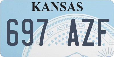KS license plate 697AZF