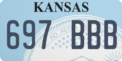 KS license plate 697BBB