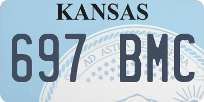KS license plate 697BMC