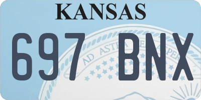 KS license plate 697BNX