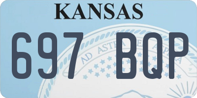 KS license plate 697BQP