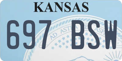 KS license plate 697BSW