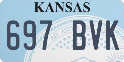 KS license plate 697BVK