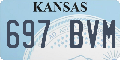 KS license plate 697BVM