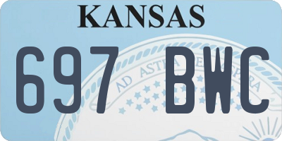 KS license plate 697BWC