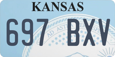 KS license plate 697BXV