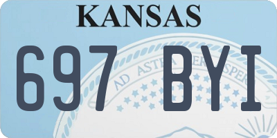 KS license plate 697BYI