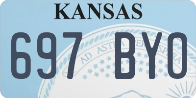 KS license plate 697BYO