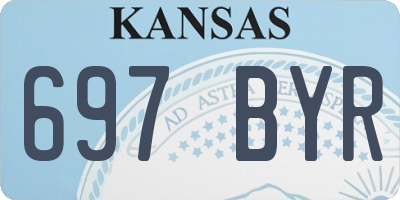KS license plate 697BYR