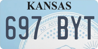 KS license plate 697BYT